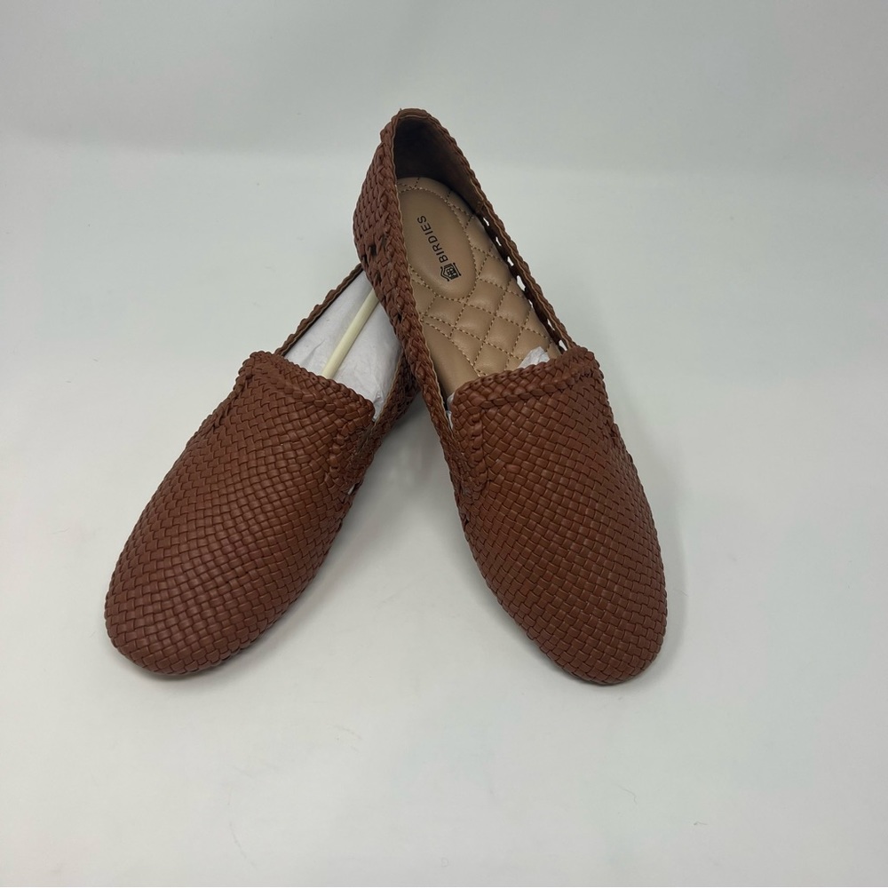 Birdies Brown Woven Flats size 7.5